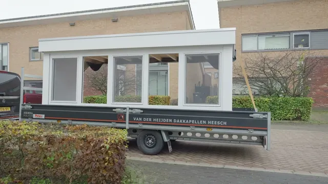 Dakkapel op de aanhanger van Van der Heijden Dakkapellen Heesch